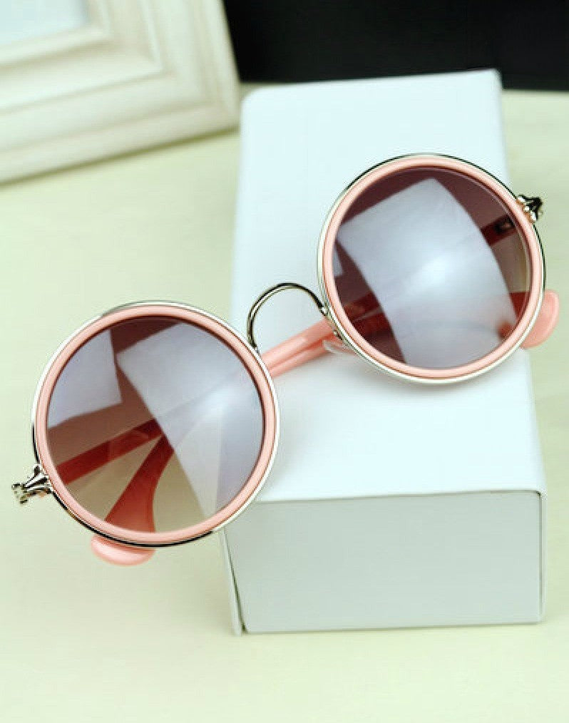 Around Sunglasses colore azzurro vista frontale — Dream Shop