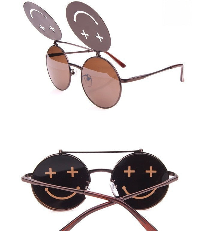 Smiley Sunglasses finitura bronzo vista frontale — Dream Shop