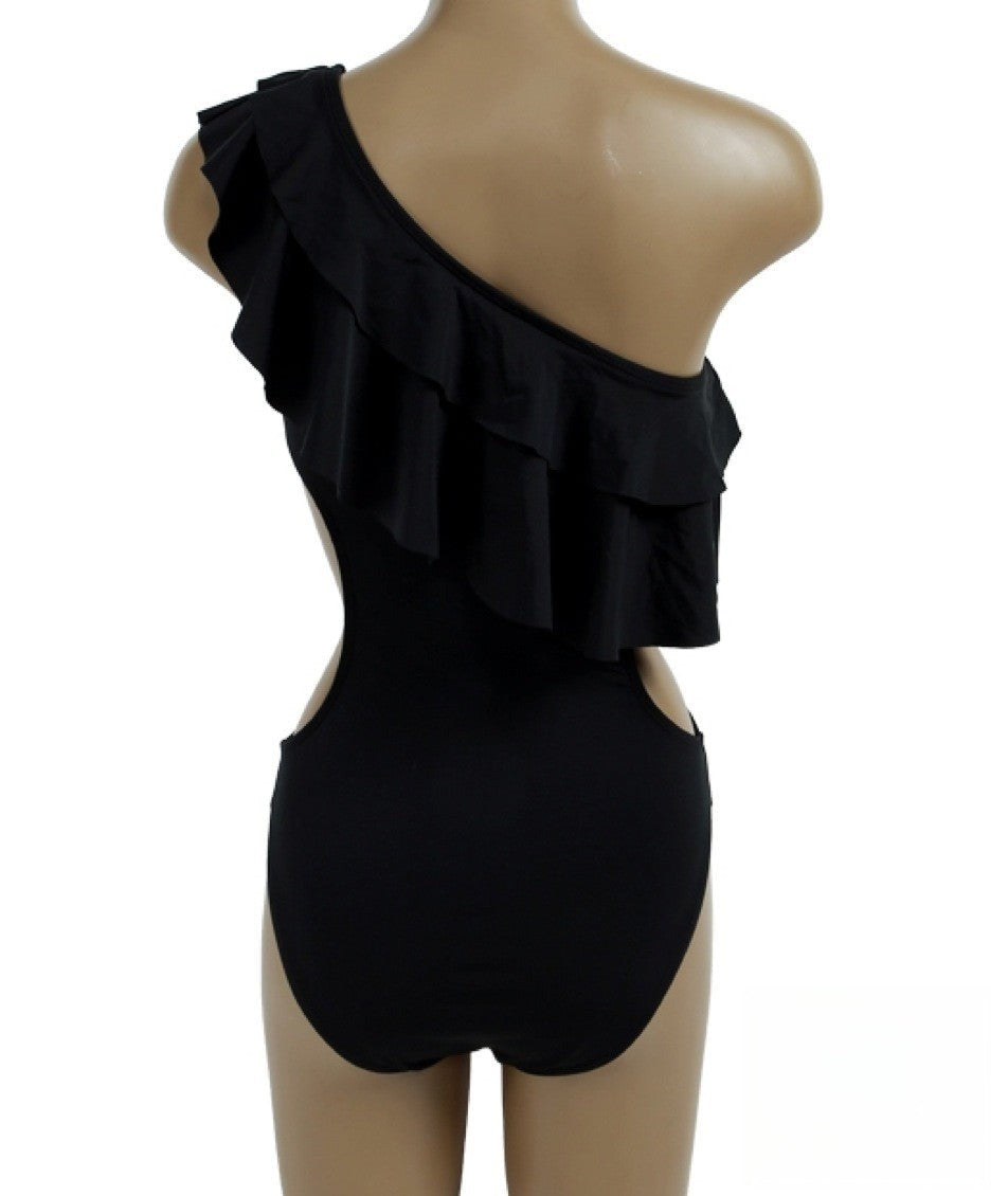 One-shoulder monokini