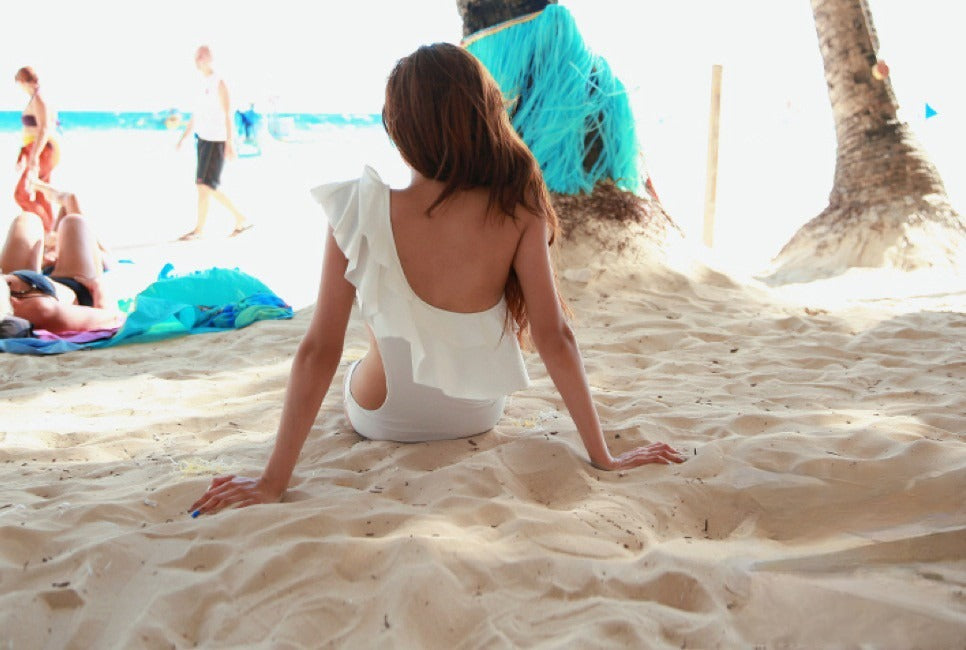 One-shoulder monokini
