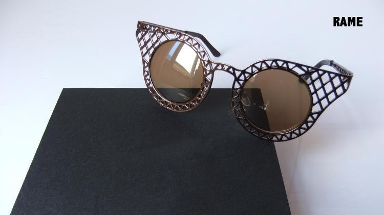 Sunglasses Net colore argento vista frontale — Dream Shop