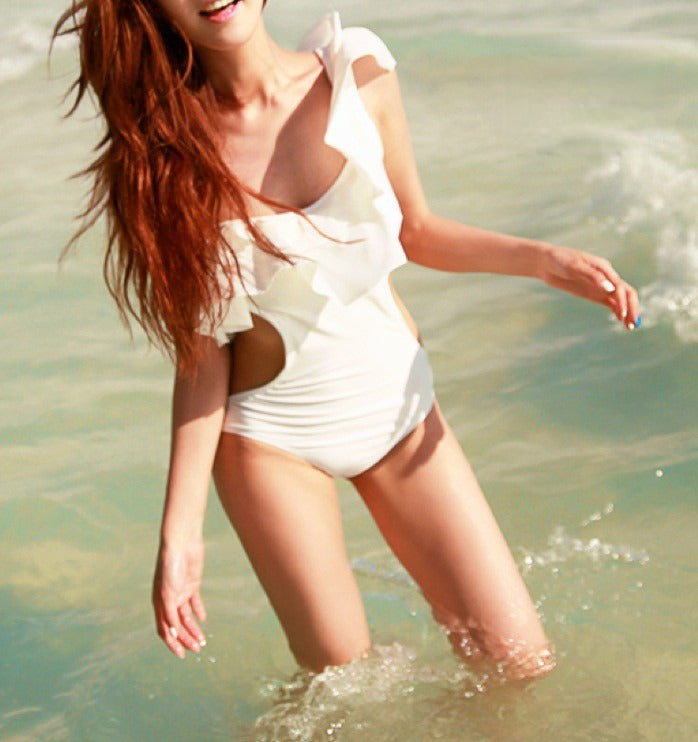 One-shoulder monokini