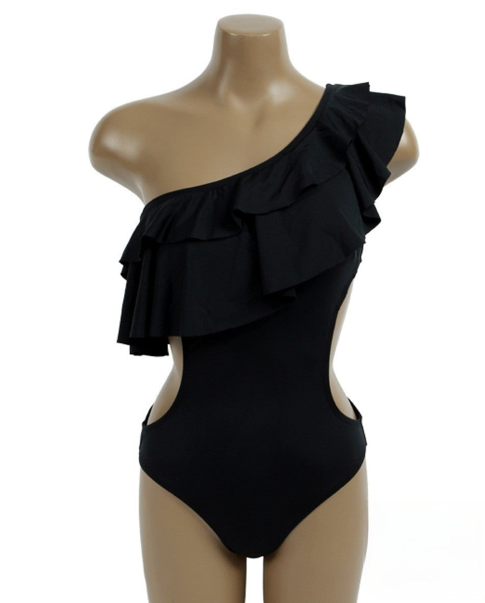 One-shoulder monokini