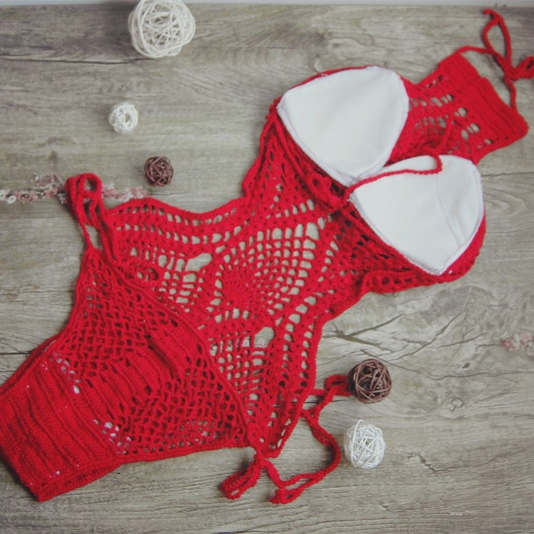 Monokini neck lace nero XS boho chic — Dream Shop