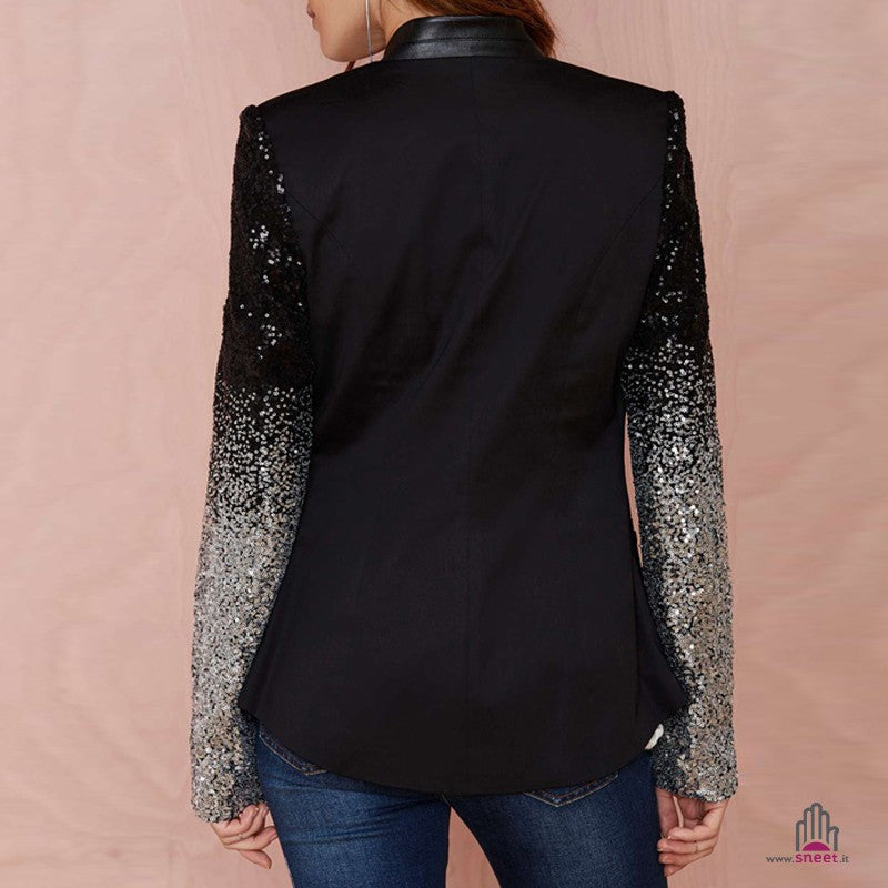 Giacca Sequin Sleeve