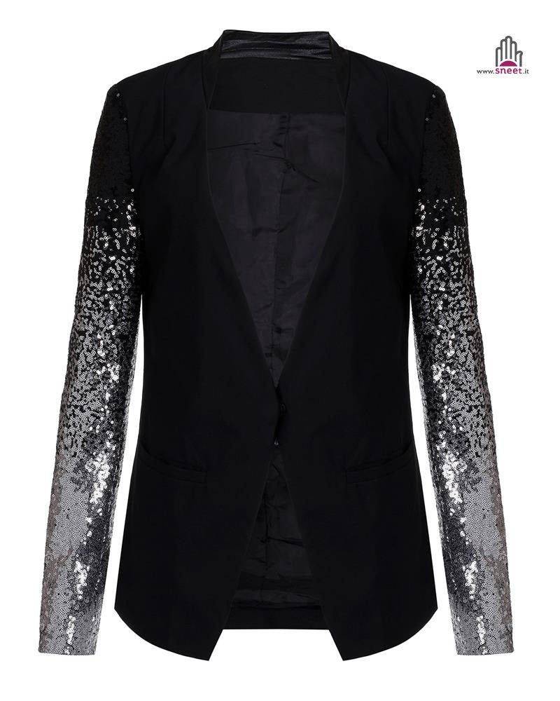 Giacca Sequin Sleeve