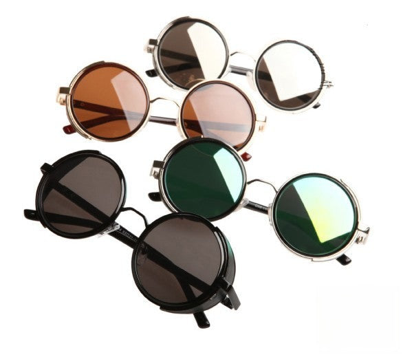 Vintage Kris sunglasses colore grigio vista frontale — Dream Shop