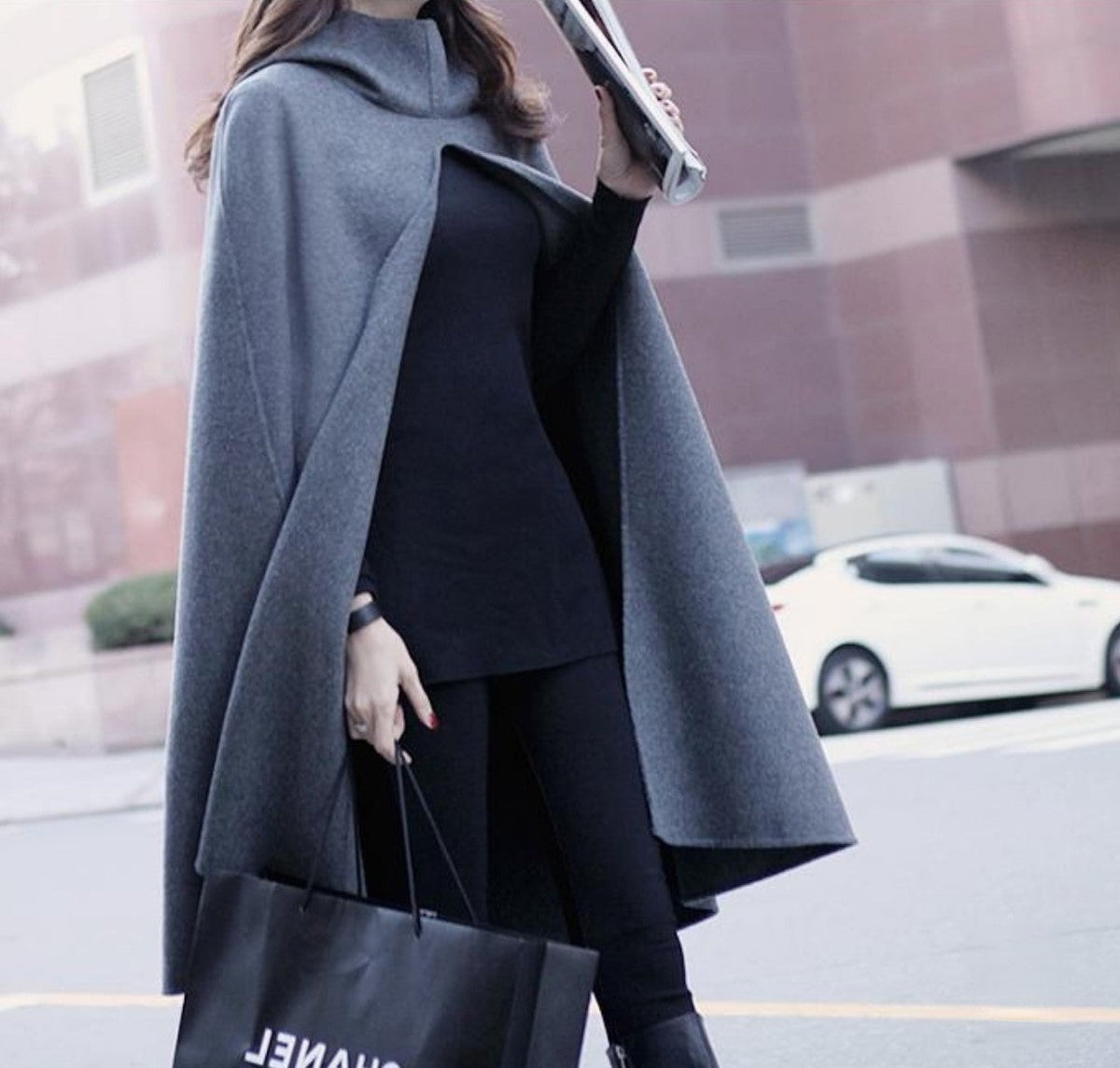 Mantella Sefhia cashmere con cappuccio - Dream Shop