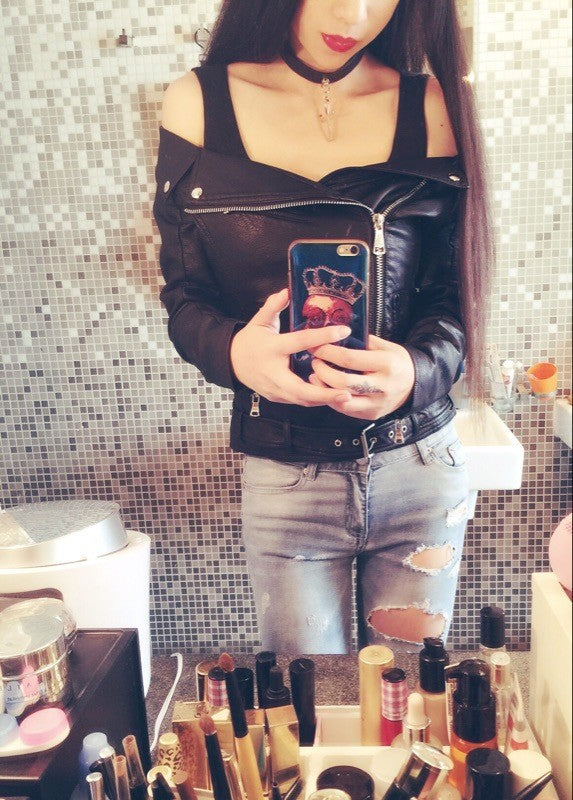 Giacca ecopelle Shoulderoff