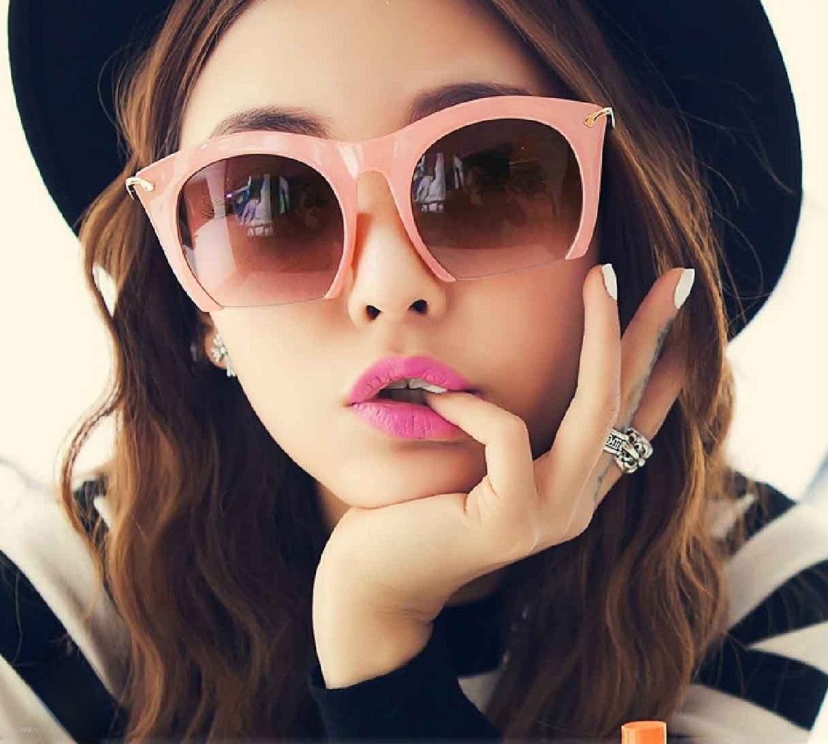 Wendy Sunglasses Nero vista frontale | Dream Shop
