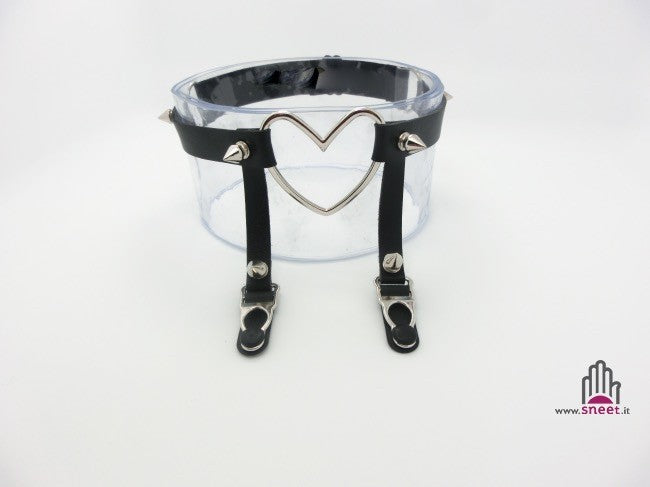 Giarrettiera Single Heart Studs