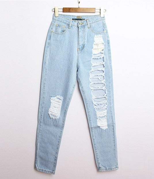 Frayed jeans vista laterale | Dream Shop