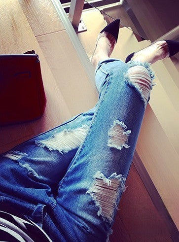 Jeans Marina vintage vita alta gamba stretta