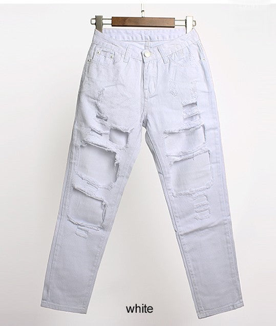 Jeans Lorenz Bianco in movimento | Dream Shop
