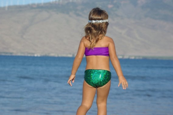 Mermaid bikini for girls worn — Dream Shop