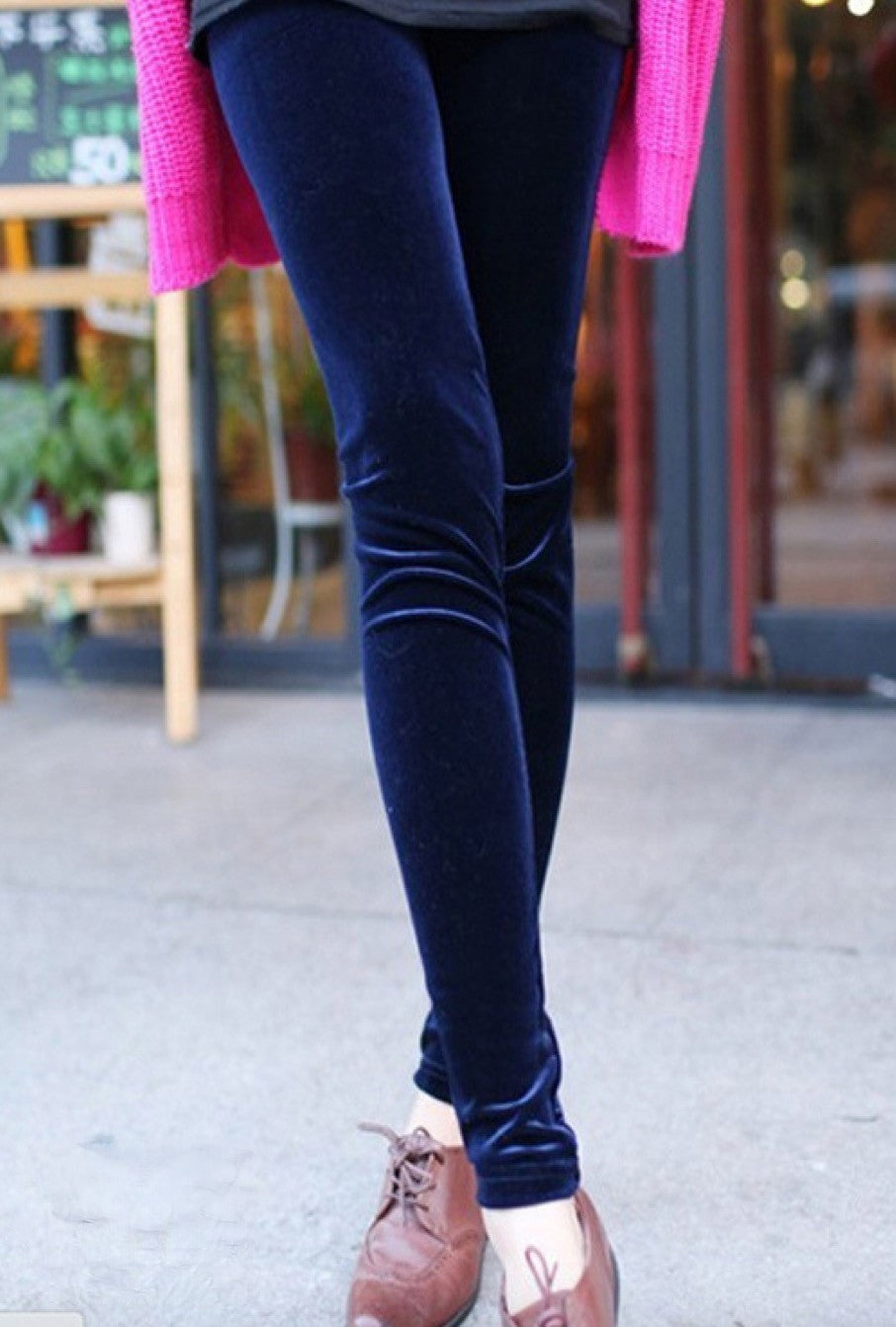 Leggings in velluto colori disponibili