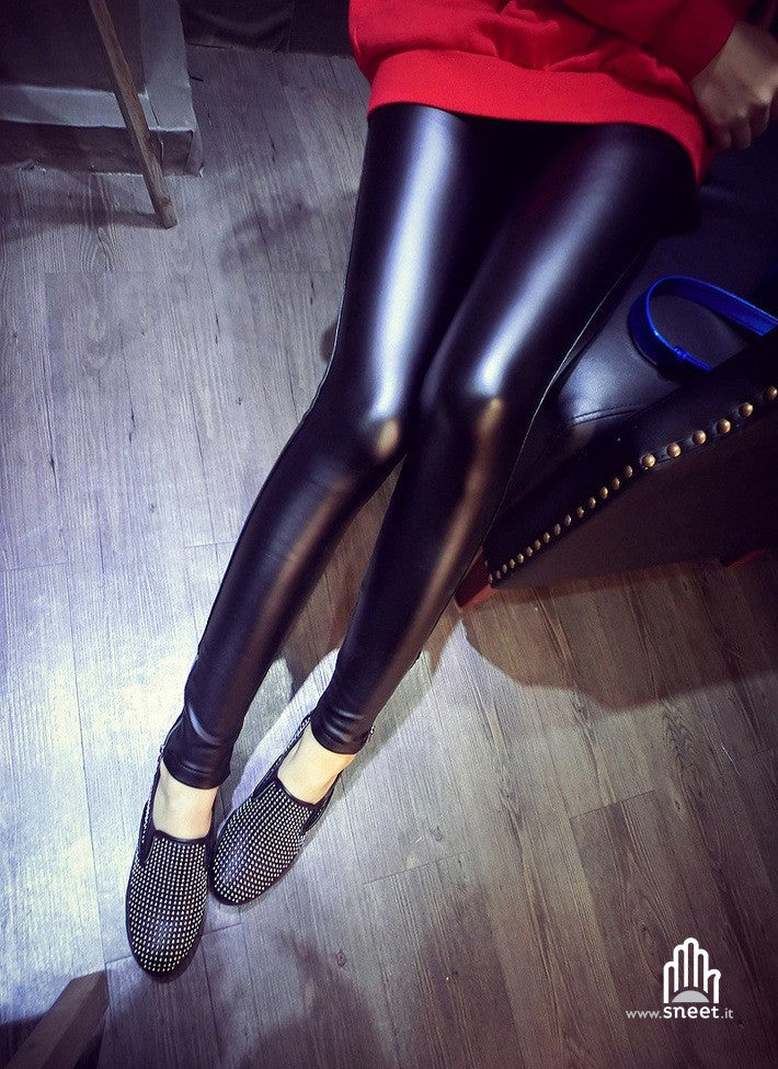 Leggings ecopelle