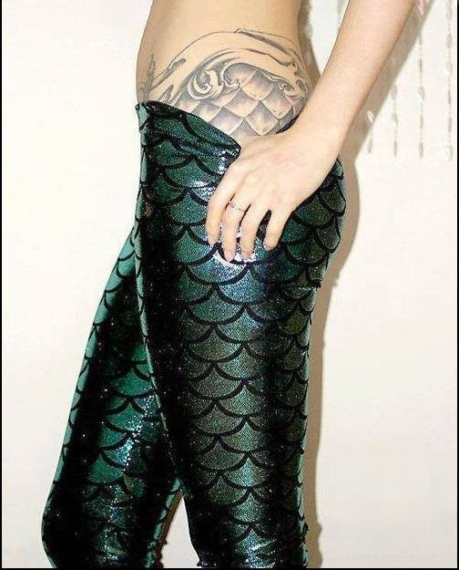 Leggings Sirena vista laterale