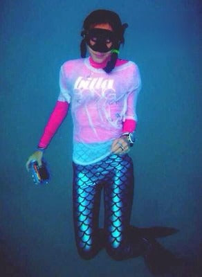 Leggings Sirena vista posteriore
