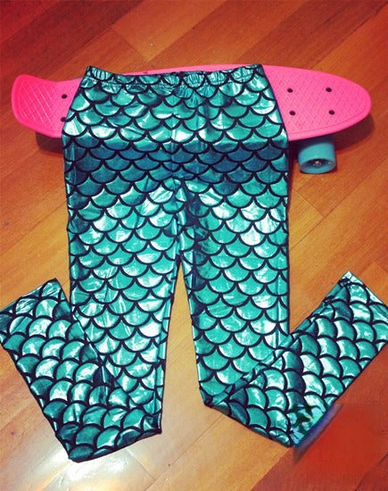 Leggings Sirena tonalità cangiante