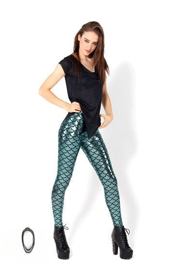 Leggings Sirena effetto squame luminose