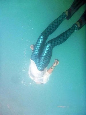 Leggings Sirena look serata fantasy