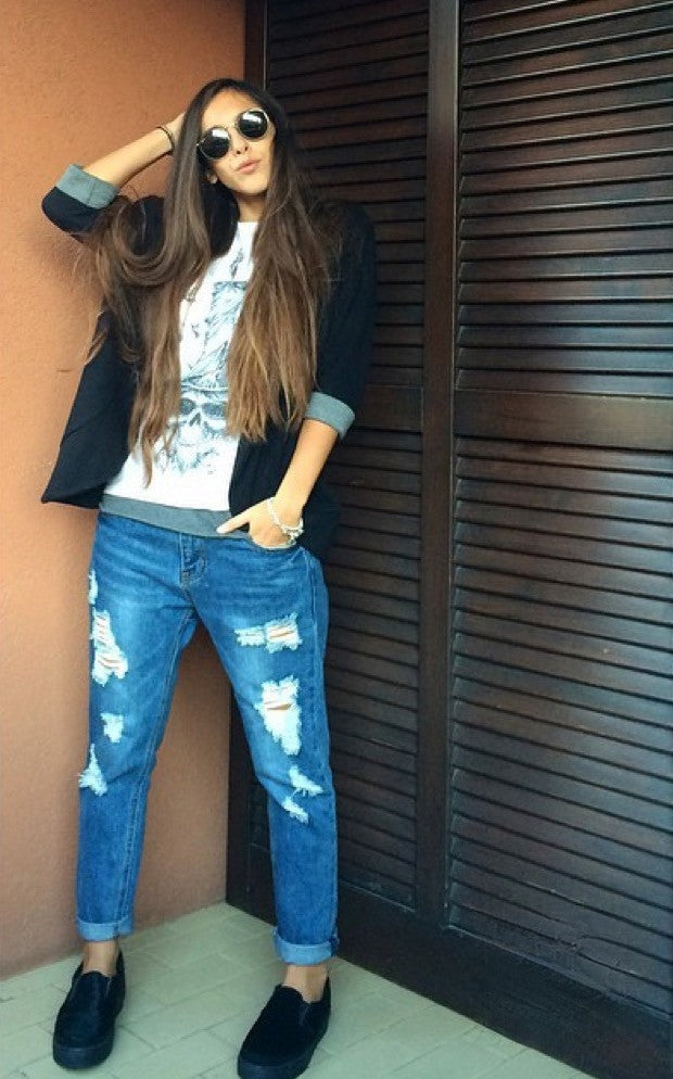 Jeans California Dream dettaglio denim vissuto — Dream Shop