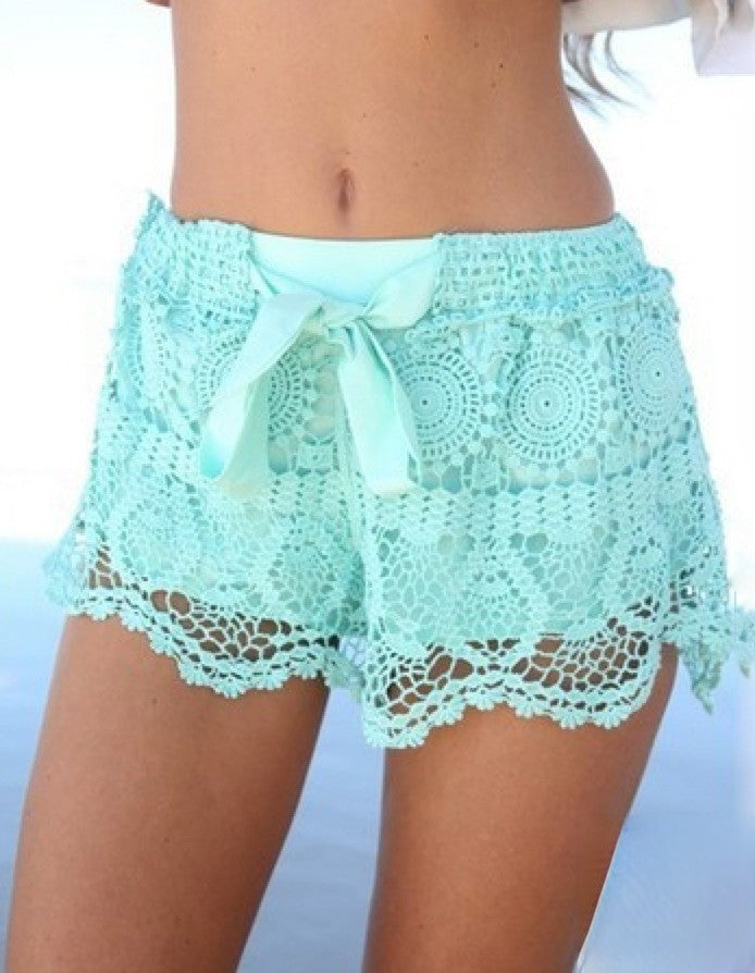Shorts Timoty Lace variante azzurra — Dream Shop