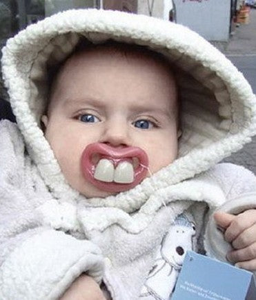 B-toothed pacifier