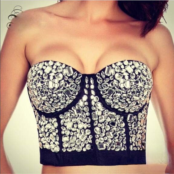 Crop Top Pietre look serata gioiello — Dream Shop