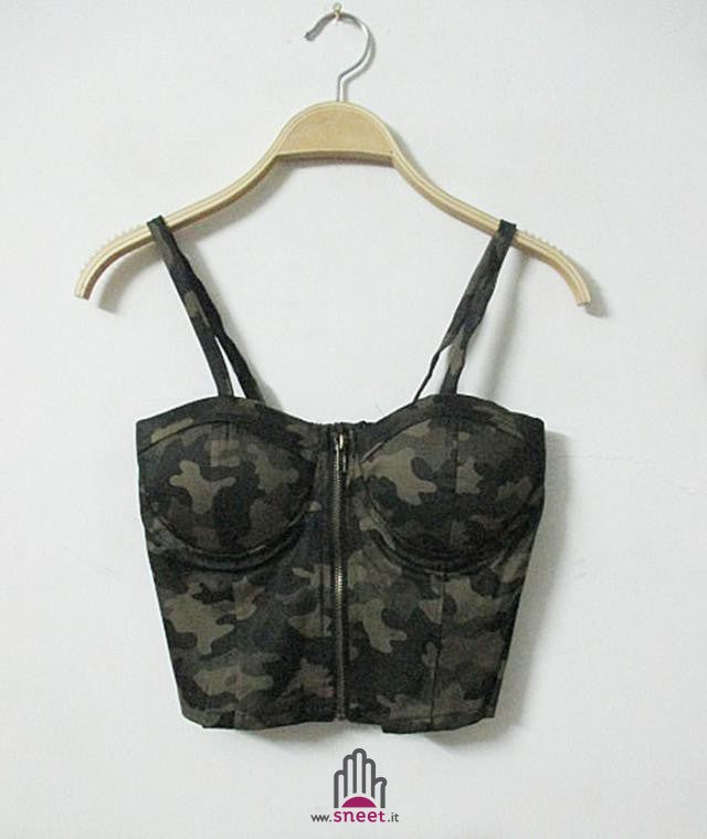 Crop Top Camouflage