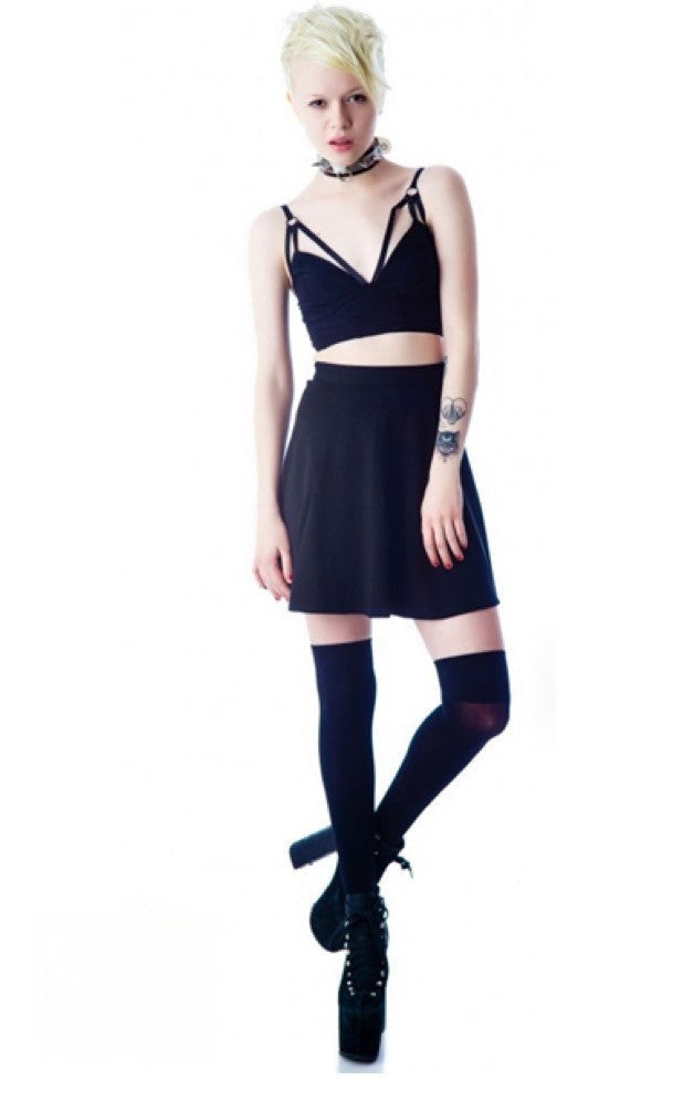 Crop Top Katy intrecci sul corpo dettaglio — Dream Shop