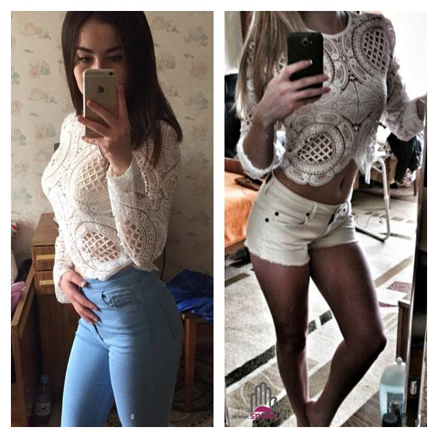 Maglia in pizzo Elenoir manica lunga