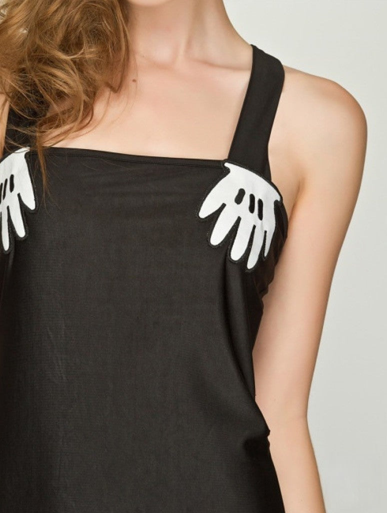 Lazy Hand Dress — dettaglio manine ricamate | Dream Shop