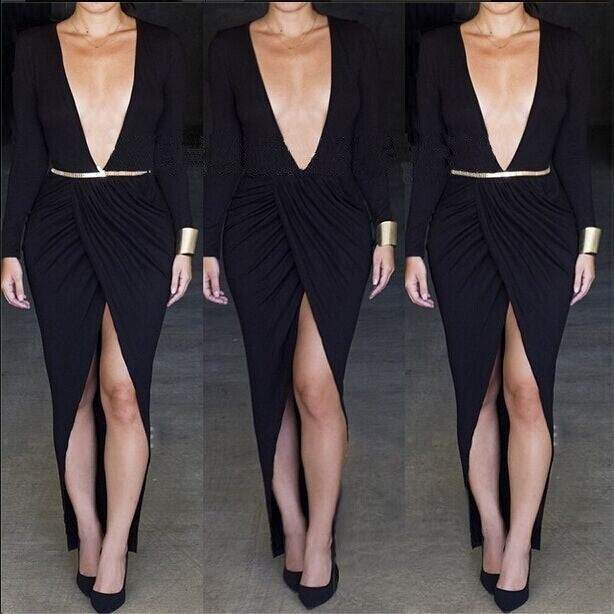 Drap Vee Dress — abbinamento look serata completo | Dream Shop