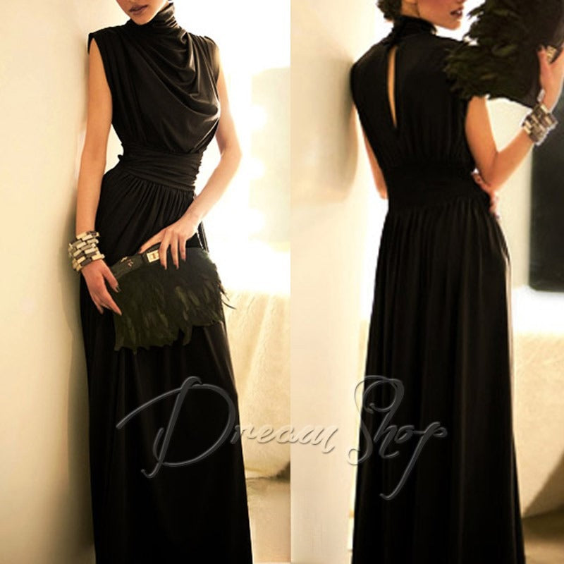 Daniela Dress — vista posteriore drappeggio | Dream Shop