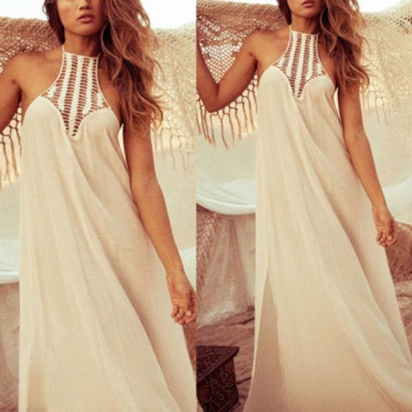 Maxidress Manuelita — chiffon bohemian look estate | Dream Shop