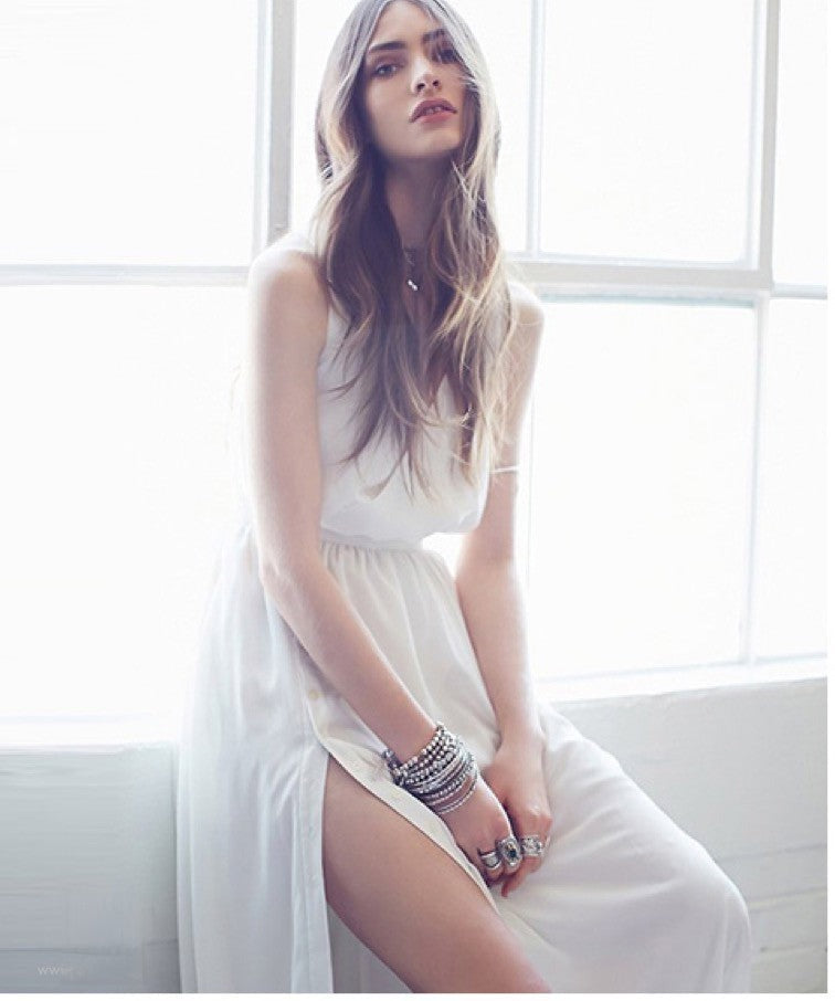 Hengel Long Dress vista frontale | Dream Shop