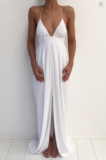 Egea Maxidress back draping detail — Dream Shop