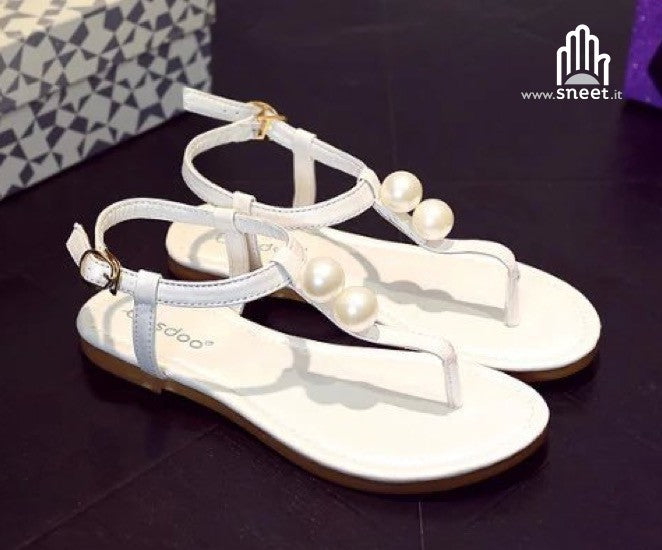 Infradito doppia perla