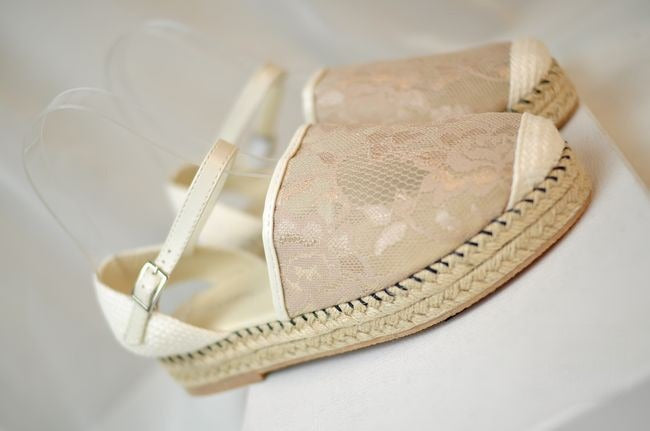Espadrillas corda punta pizzo coppia vista dall'alto — Dream Shop