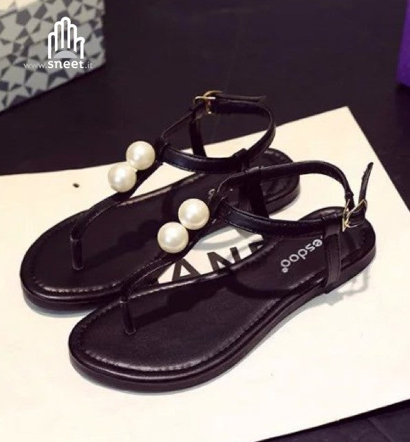 Infradito doppia perla