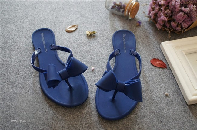 Infradito fiocchetto colore blu — Dream Shop