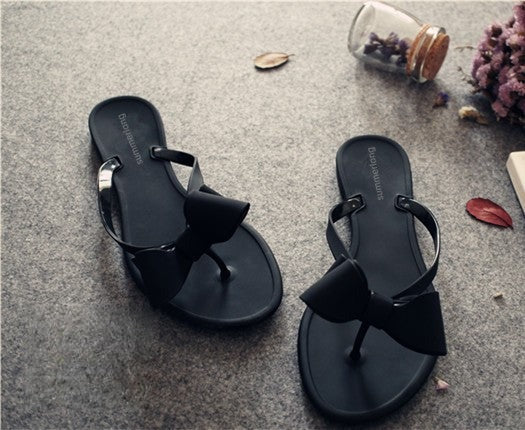 Infradito fiocchetto colore nero — Dream Shop