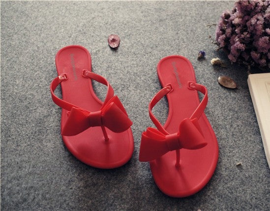 Infradito fiocchetto in PVC da mare — Dream Shop
