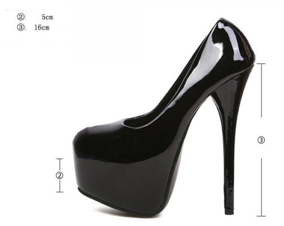 Hight Heel Lucrezia dettaglio plateau vernice | Dream Shop