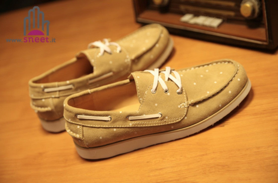 Mocassino Da Vela A Pois