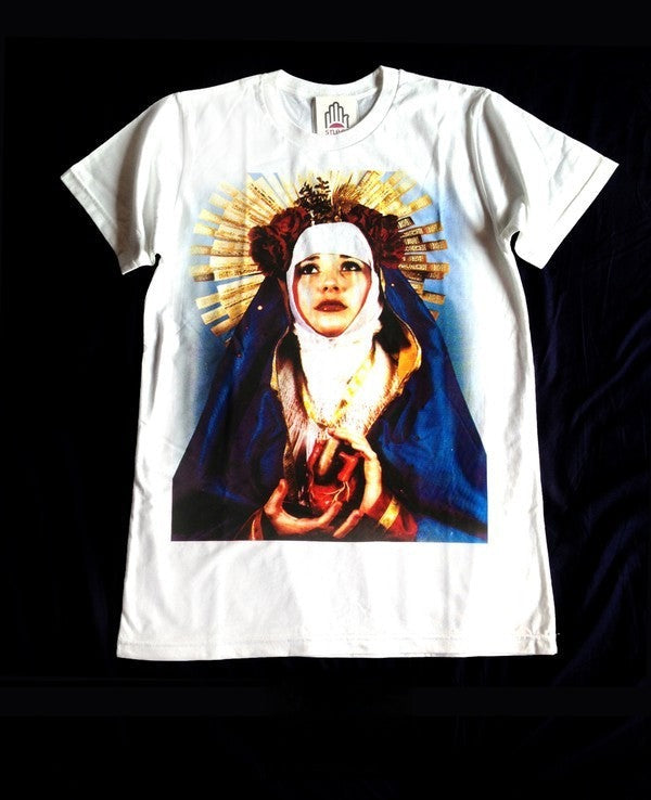 Holy Mother t-shirt uomo bianca con stampa serigrafica - Dream Shop