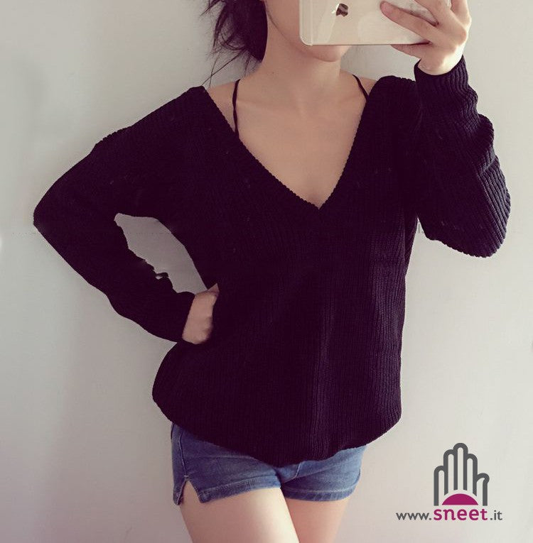 Maglioncino scollato Olivia