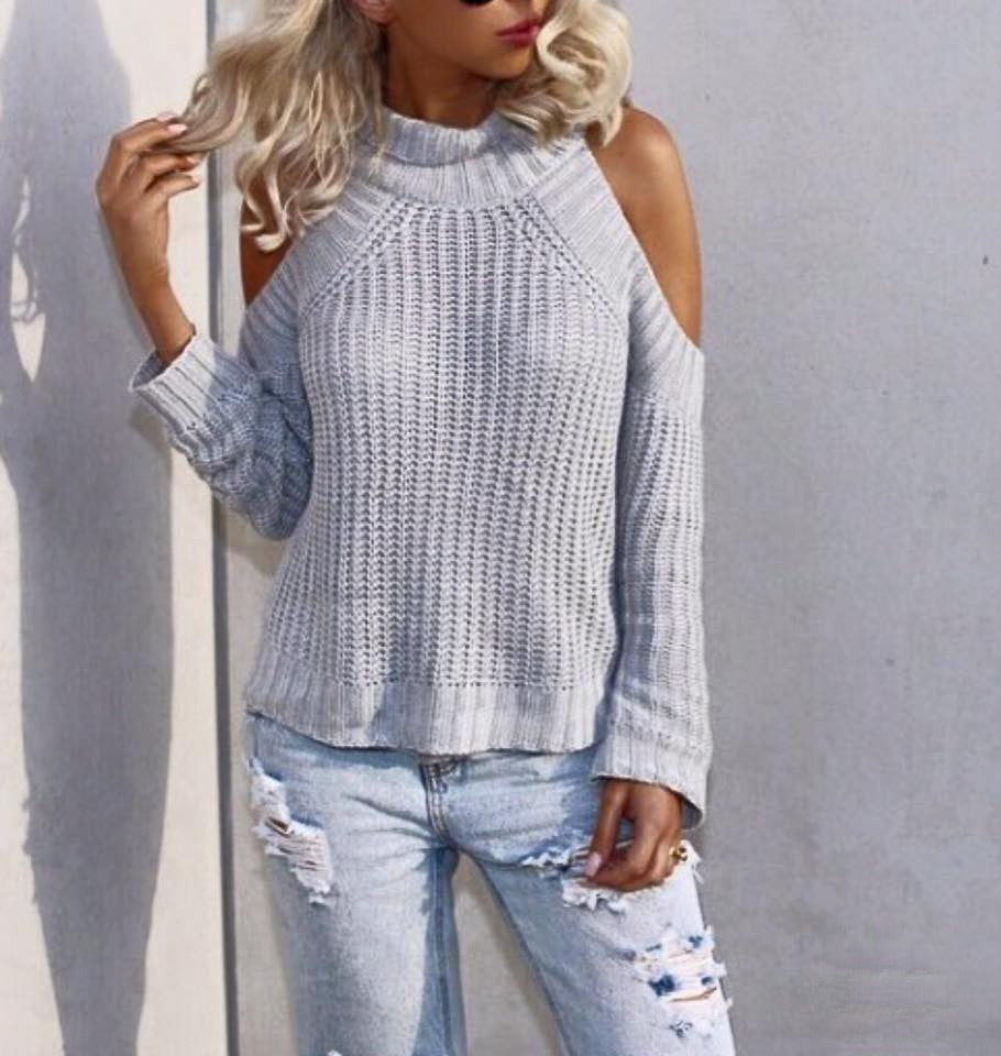 Off-Shoulder Sweater